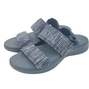 skechers goga max flip flops womens
